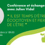 Conférence de Julien Vidal, «Ça commence par moi» – 07.10.2020