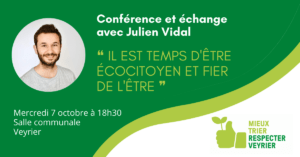 Lire la suite à propos de l’article Conférence de Julien Vidal, «Ça commence par moi» – 07.10.2020