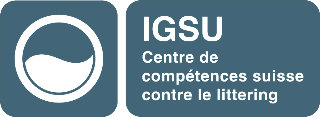 Logo de l’IGSU, centre de compétences suisse contre le littering.