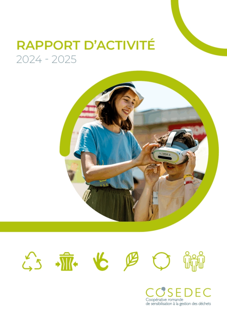 Couverture du rapport d’activité 2024-2025 de COSEDEC.