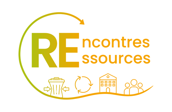 Logo de la "Rencontre des communes romandes sur la gestion des déchets". Rencontres Ressources